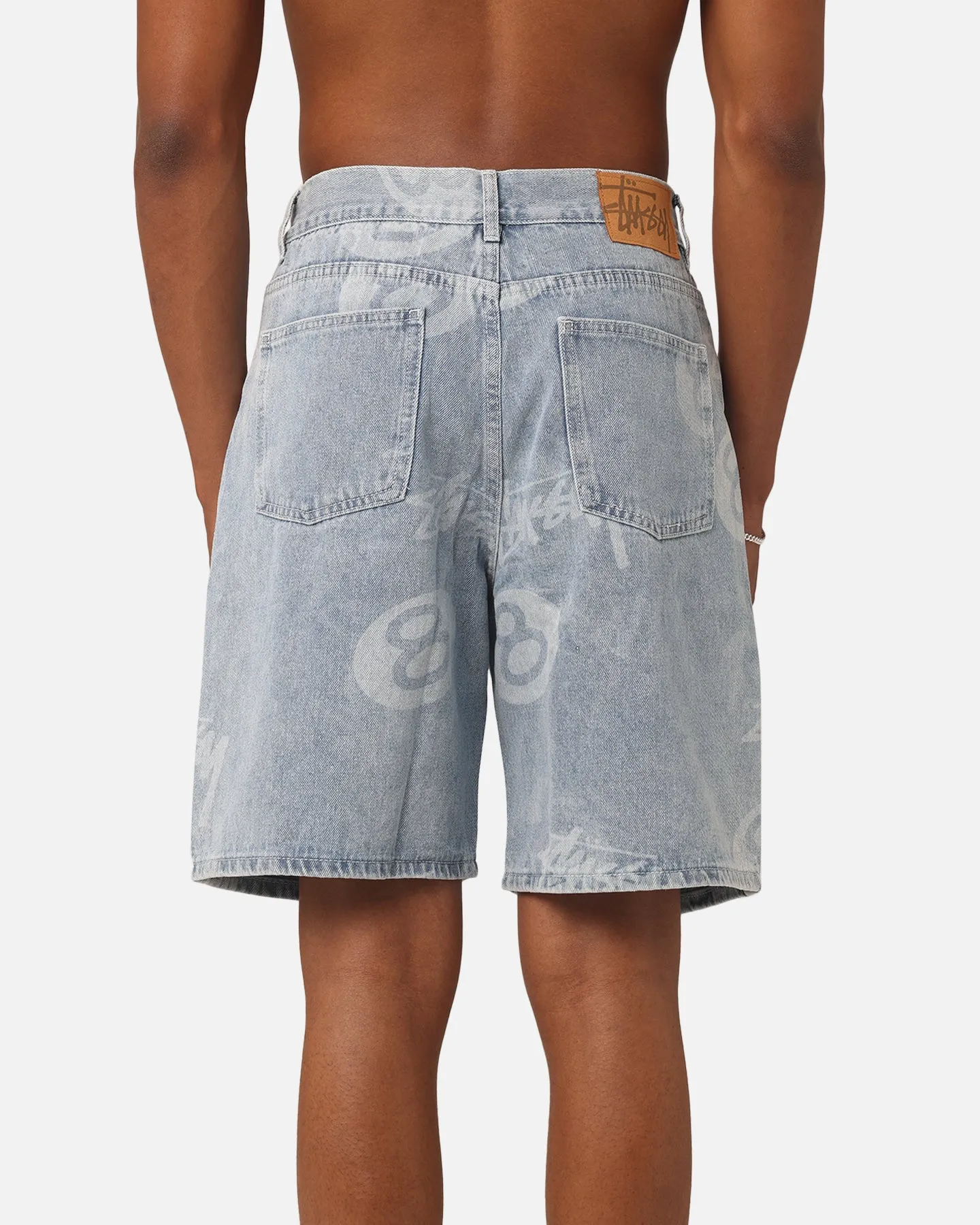 Stüssy Stock 8 Ball Shorts Light Denim