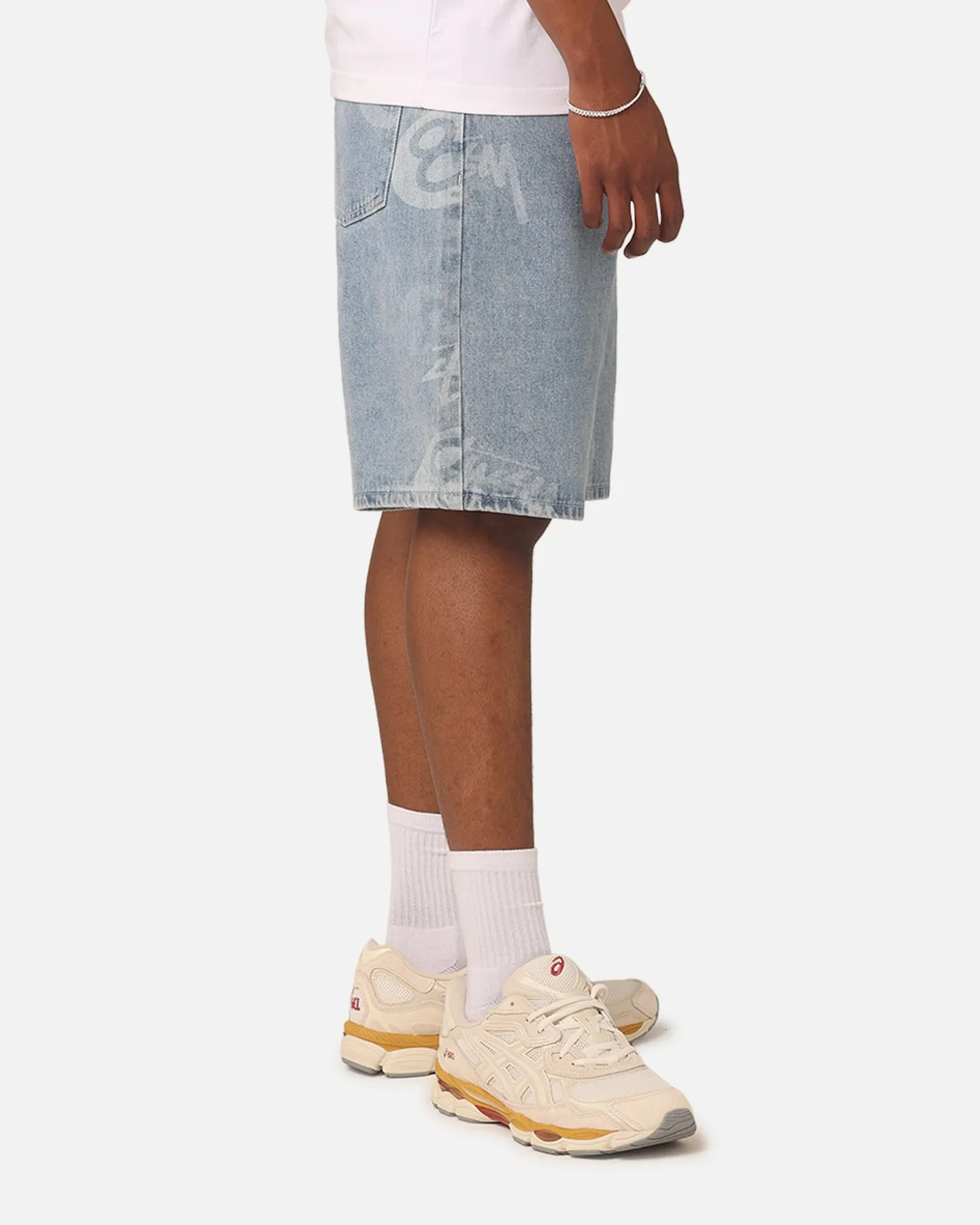 Stüssy Stock 8 Ball Shorts Light Denim