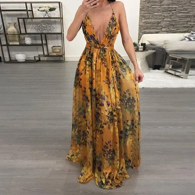 Summer Boho Style Maxi Dress - Culture Heaven Special