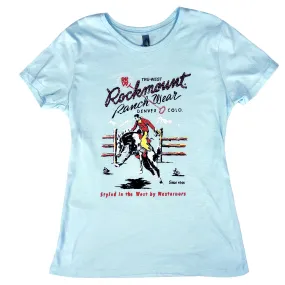 Women's Aqua Rockmount Bronc Western T-Shirt