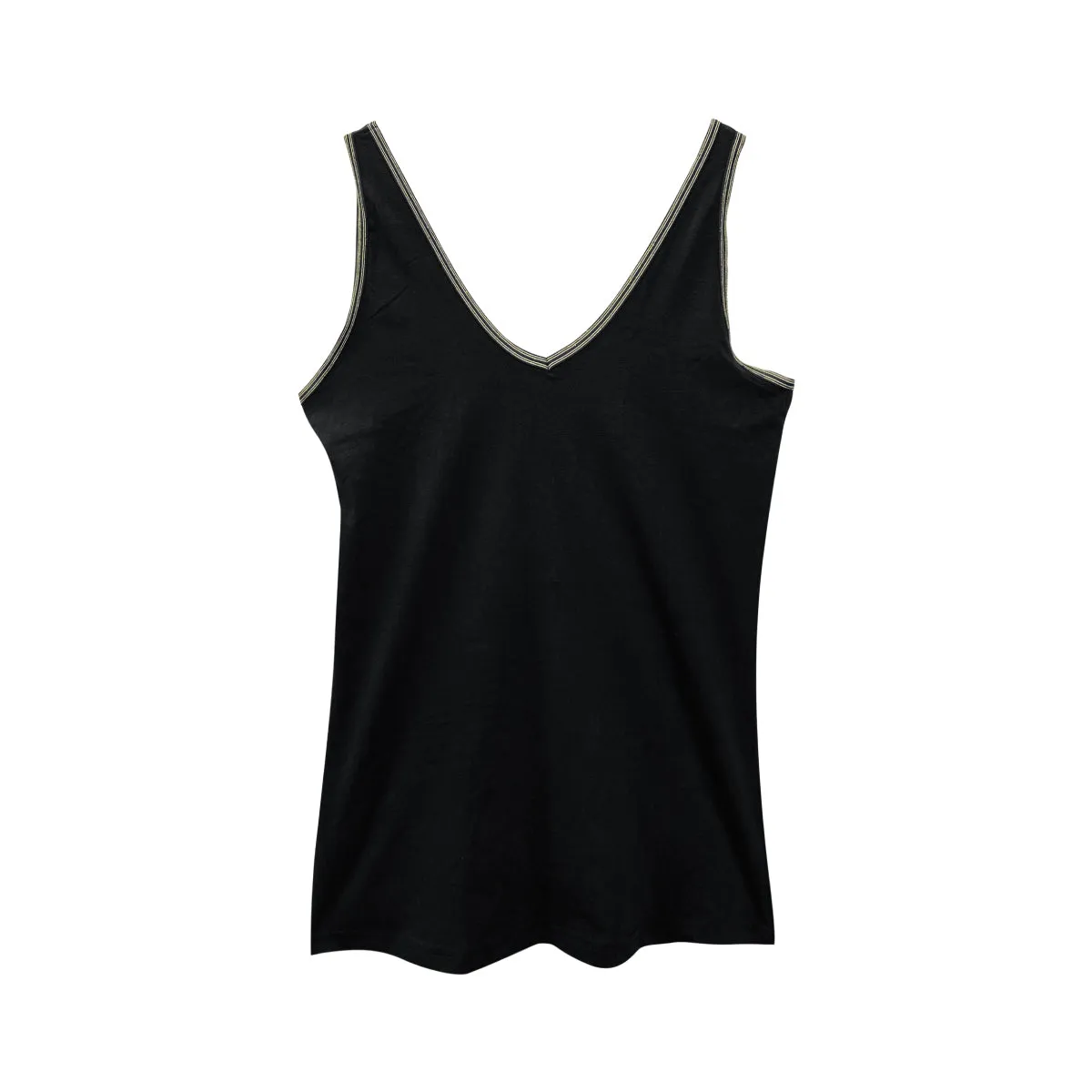 Womens V-Neck Sleeveless Cotton Vest Tank Top