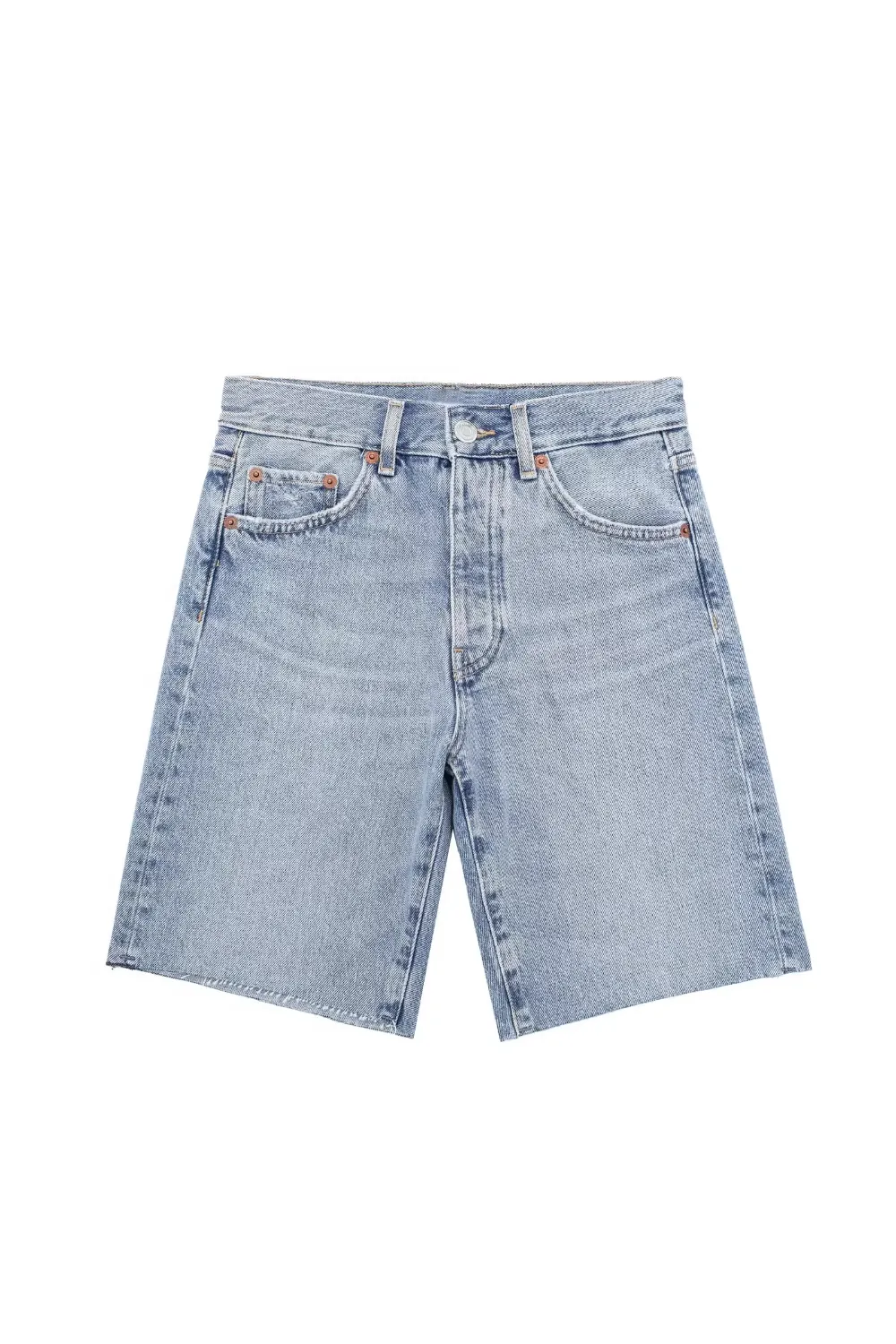 'Wynne' Denim Straight Shorts